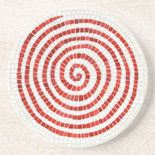 PINWHEEIC MOSAIC Round Sandstone Untersetzer