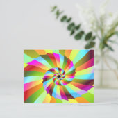Pinwheel 6 Fraktal Art Postkarte (Stehend Vorderseite)