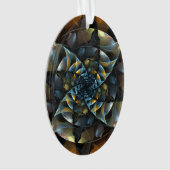 Pinwheel Abstrakt Art Acrylic Oval Ornament (Vorderseite)