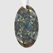 Pinwheel Abstrakt Art Acrylic Oval Ornament (Vorderseite)
