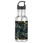 Pinwheel Abstrakt Art Bottle Edelstahlflasche (Vorderseite)