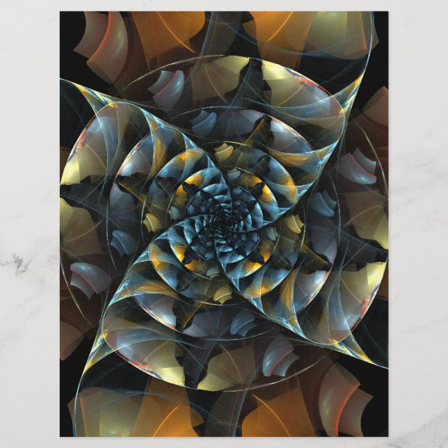 Pinwheel Abstrakt Art Letterhead (Vorderseite)