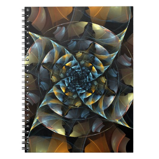 Pinwheel Abstrakt Art Notebook Notizblock (Vorderseite)