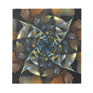 Pinwheel Abstrakt Art Notepad Notizblock