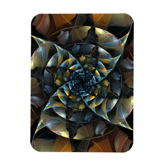 Pinwheel Abstrakt Art Premium Magnet (Vertikal)