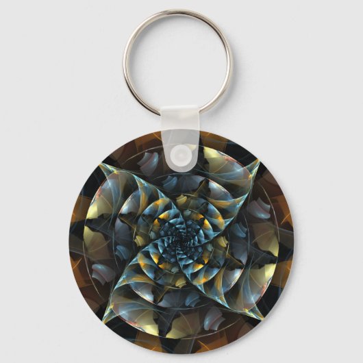 Pinwheel Abstrakt Art Schlüsselanhänger (Vorderseite)