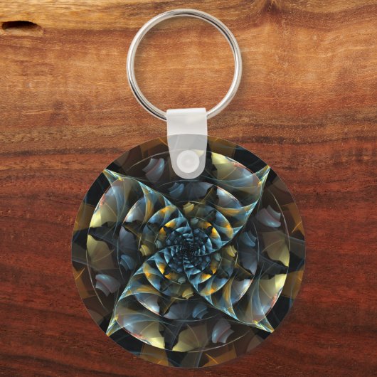 Pinwheel Abstrakt Art Schlüsselanhänger (Vorderseite)