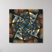 Pinwheel Abstrakt Art Wrapped Canvas Print Leinwanddruck (Vorderseite)