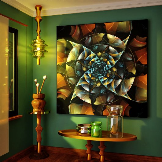 Pinwheel Abstrakt Art Wrapped Canvas Print Leinwanddruck