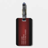 Pinwheel Abstrakte Art Address Gepäckanhänger (Rückseite vertikal)