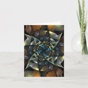 Pinwheel-abstrakte Kunst-Anmerkungs-Karte Karte