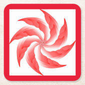 PINWHEEL-BLUME RECHTECKIGER PAPPUNTERSETZER (Vorderseite)