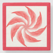 PINWHEEL-BLUME STEINUNTERSETZER (Vorderseite)