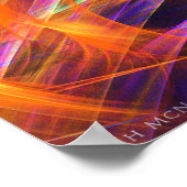 "Pinwheel Dreams" - Abstrakte Spirituosen Fraktal Poster (Ecke)