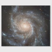 Pinwheel galaxy Hubble Telescope WeltraumFoto Geschenkpapier (Flach)