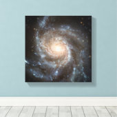 Pinwheel galaxy Hubble Telescope WeltraumFoto Leinwanddruck (Insitu (Holzboden))