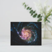 Pinwheel Galaxy Spiral Space Postkarte (Stehend Vorderseite)