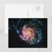 Pinwheel Galaxy Spiral Space Postkarte (Vorne/Hinten)