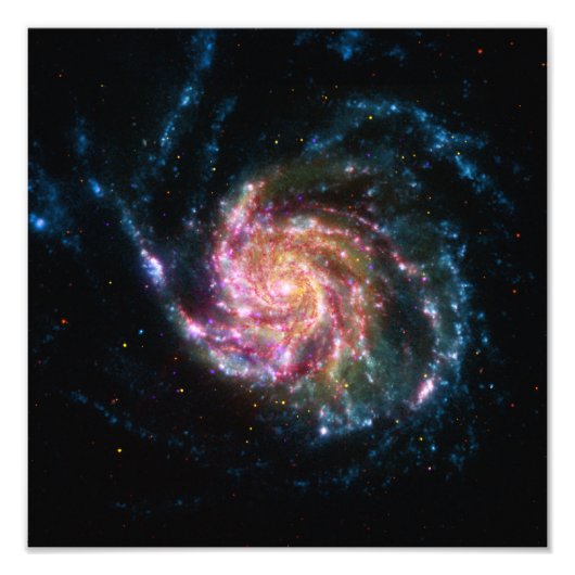 Pinwheel Galaxy Spirale Space Fotodruck (Vorne)