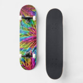 Pinwheel Glas Art 1 Skateboard (Vorderseite)