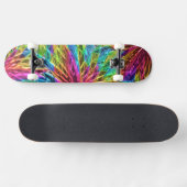 Pinwheel Glas Art 1 Skateboard (Horizontal)