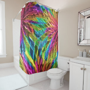 Pinwheel Glass Art 1 Duschvorhang