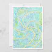 Pinwheel Handmade Wassercolor Greycard Einladung (Vorderseite)