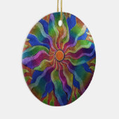 Pinwheel-Mandala-Verzierung Keramik Ornament (Rechts)