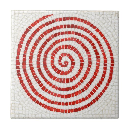 PINWHEEL MOSAIC 4,25" Square Keramik Tile Fliese (Vorderseite)