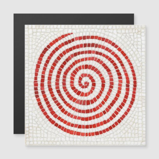 PINWHEEL MOSAIC 5,25" Square dünne Magnetkarte Magneteinladung (Vorne/Hinten)