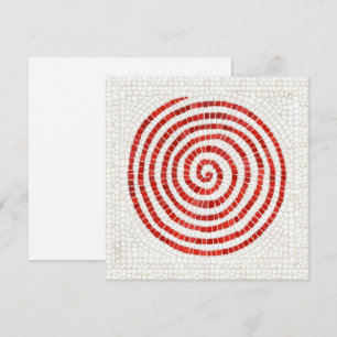 PINWHEEL MOSAIC 5,25" Square Flat Card Karte