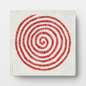 PINWHEEL MOSAIC 5,25" Square Plaque mit Easel Fotoplatte (Vorderseite)