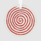 PINWHEEL MOSAIC Acrylic Round Ornament (Rückseite)