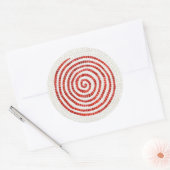 PINWHEEL MOSAIC Large Round Stickers (Umschlag)