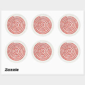 PINWHEEL MOSAIC Large Round Stickers (Blatt)