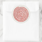 PINWHEEL MOSAIC Large Round Stickers (Tasche)