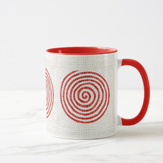 PINWHEEL MOSAIC Red Combo Tasse (Rechts)