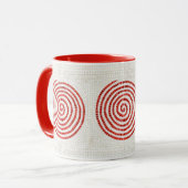 PINWHEEL MOSAIC Red Combo Tasse (Vorderseite Links)