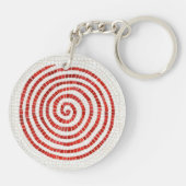PINWHEEL MOSAIC Round Acrylic Schlüsselanhänger (Rückseite)