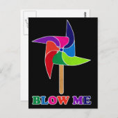 PinWheel Postkarte (Vorne/Hinten)