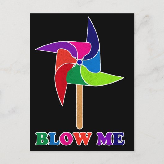 PinWheel Postkarte (Vorderseite)