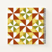 Pinwheel Quilt Bock Quilters Notizblock (Rückseite)