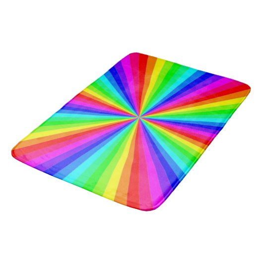 PINWHEEL RAINBOW BADEMATTE (Schrägansicht)