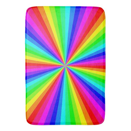 PINWHEEL RAINBOW BADEMATTE (Vorderseite Vertikal)