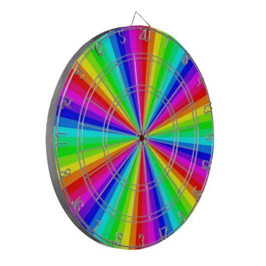PINWHEEL RAINBOW DARTSCHEIBE (Vorderseite Links)