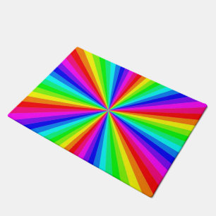 PINWHEEL RAINBOW FUßMATTE