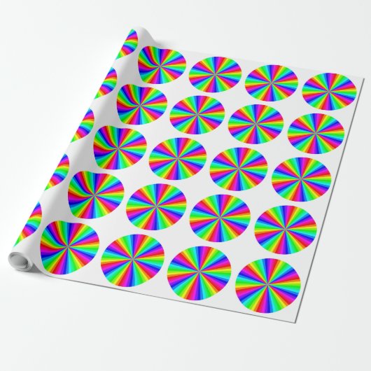 PINWHEEL RAINBOW GESCHENKPAPIER (Ungerollt)