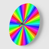 PINWHEEL RAINBOW GROßE WANDUHR (Winkel)