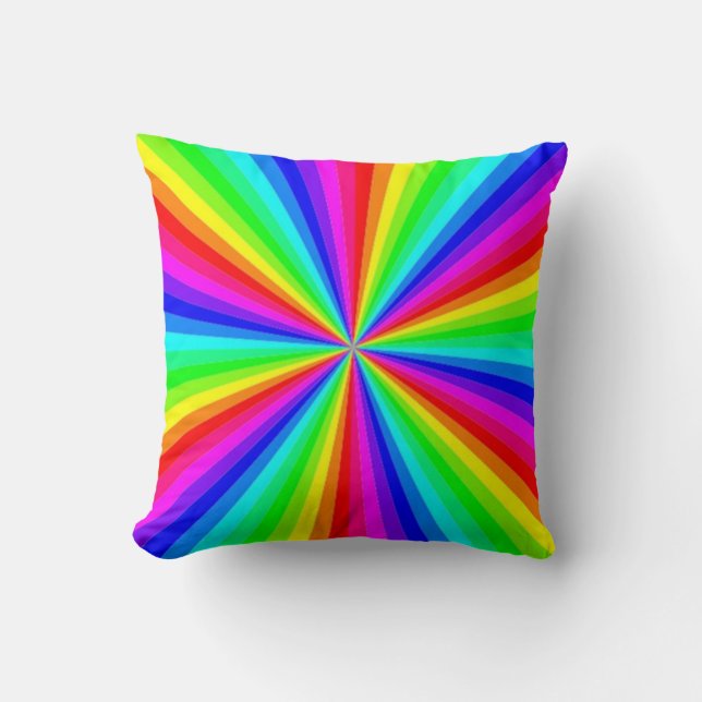PINWHEEL RAINBOW KISSEN (Vorderseite)