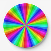 PINWHEEL RAINBOW PAPPTELLER (Vorderseite)
